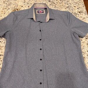 Men's Classic Gray Button Down Shirt